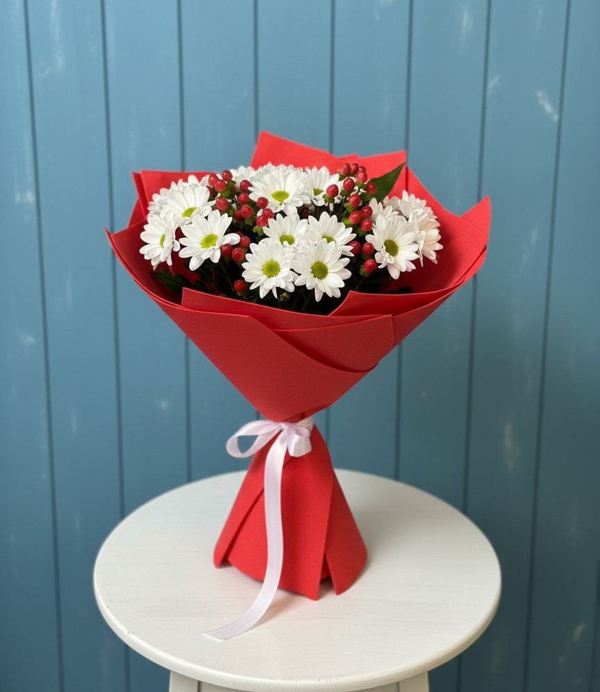 Букет цветов из: Хризантемы в Куршаве