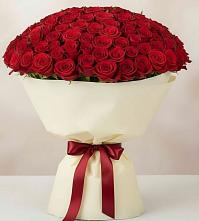 Букет 101 Красная роза Милано в Куршаве