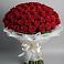 Букет 101 Красная роза Блэк Мэджик в Куршаве