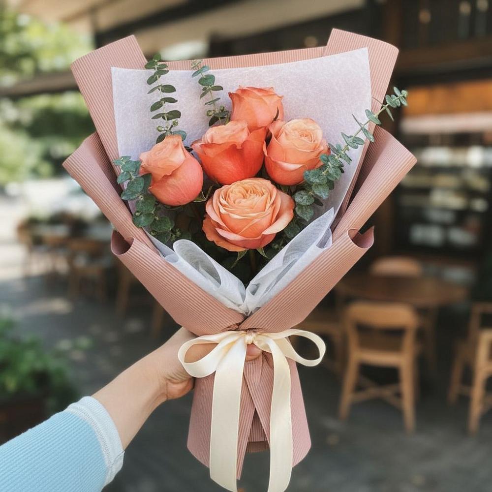 Букет цветов из: Розы в Куршаве