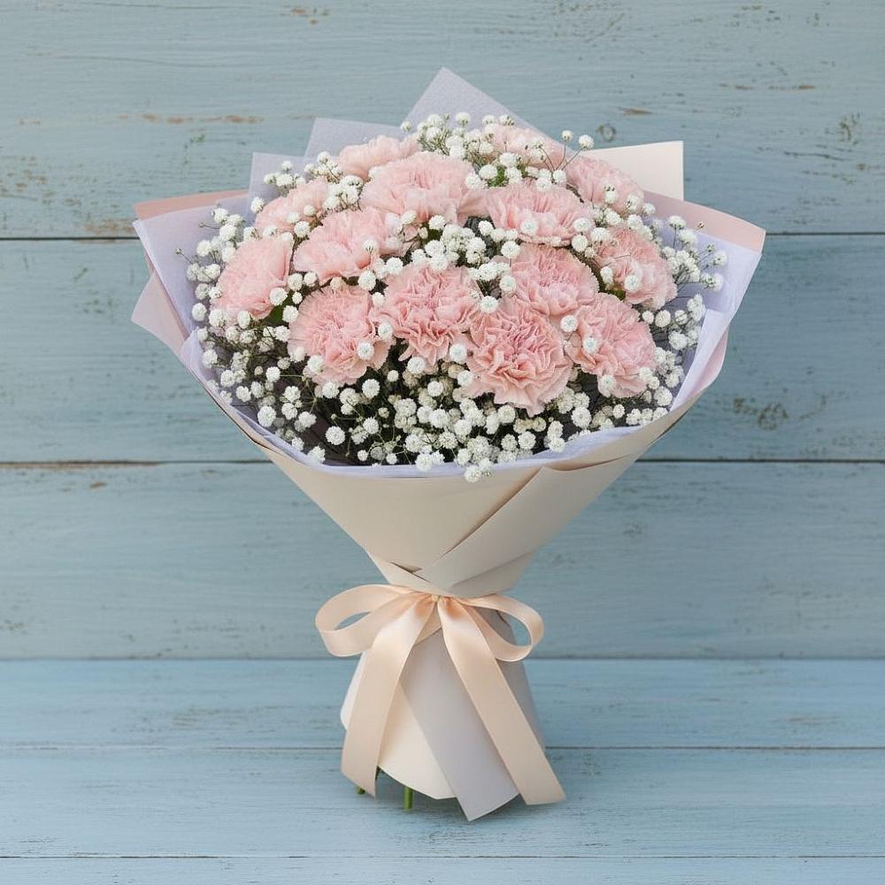 Букет цветов из: Гвоздики в Куршаве