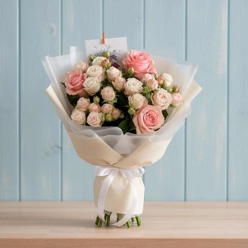 Букет цветов из: Розы в Куршаве