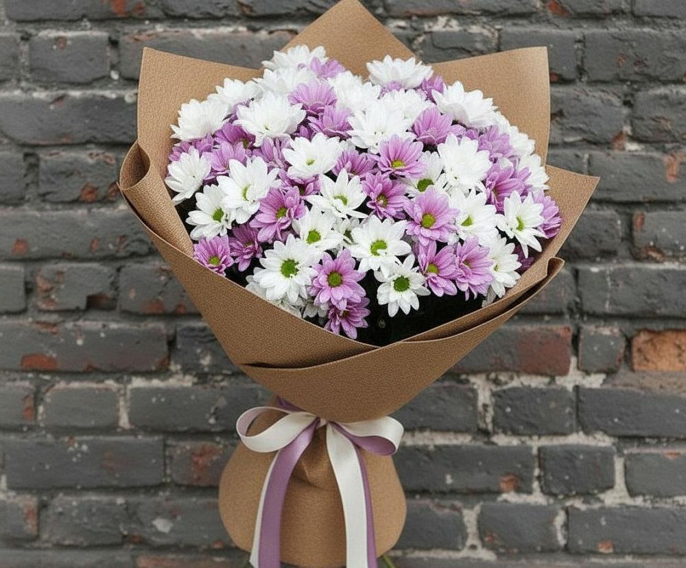 Букет цветов из: Хризантемы в Куршаве