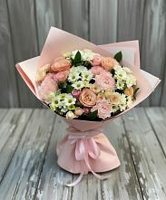 Букет цветов из:  Гвоздики, Розы и Хризантемы в Куршаве