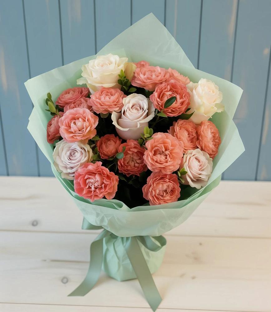 Букет цветов из: Розы в Куршаве