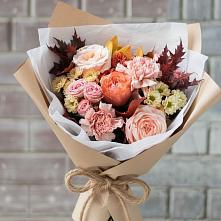 Букет цветов из:  Гвоздики, Хризантемы и Розы #REPLACE_PRED# Куршаве
