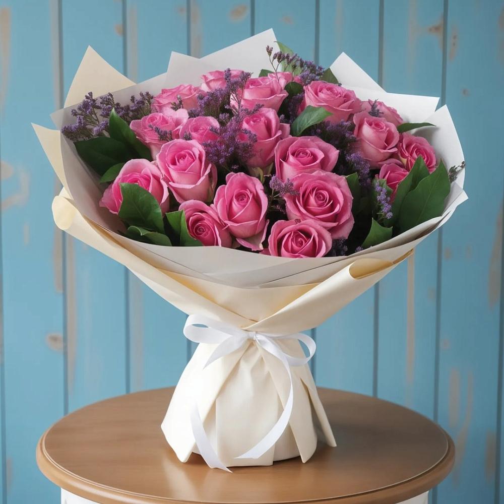 Букет цветов из: Розы в Куршаве