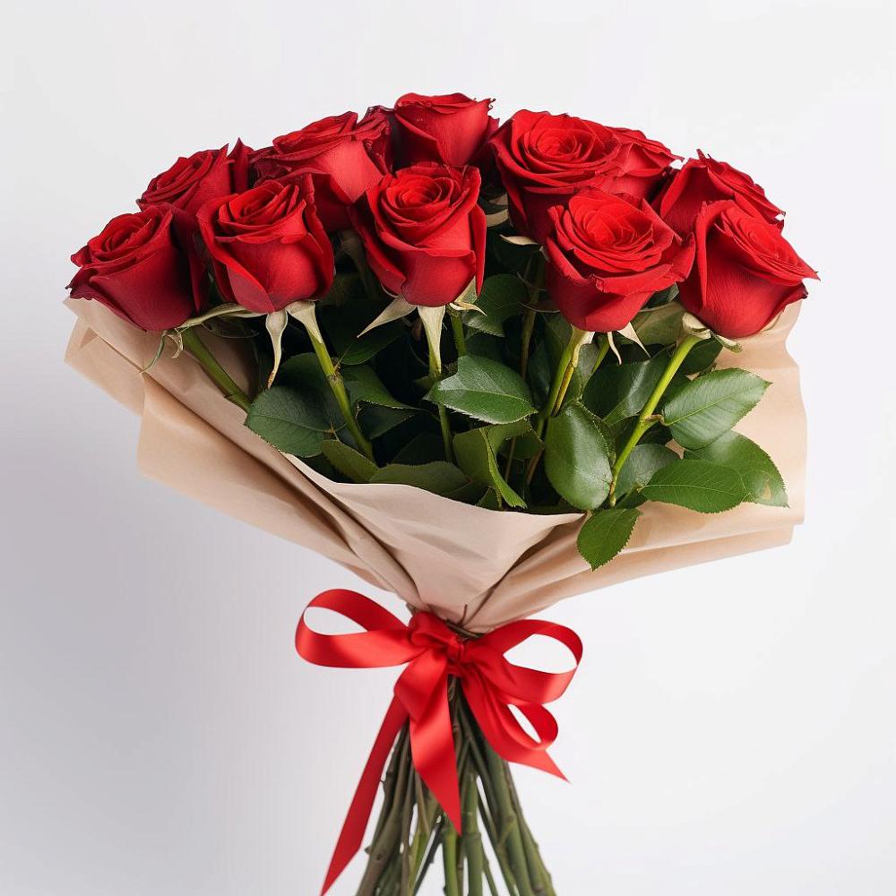 Букет 11 Красных роз Эдлесс Лав в Куршаве
