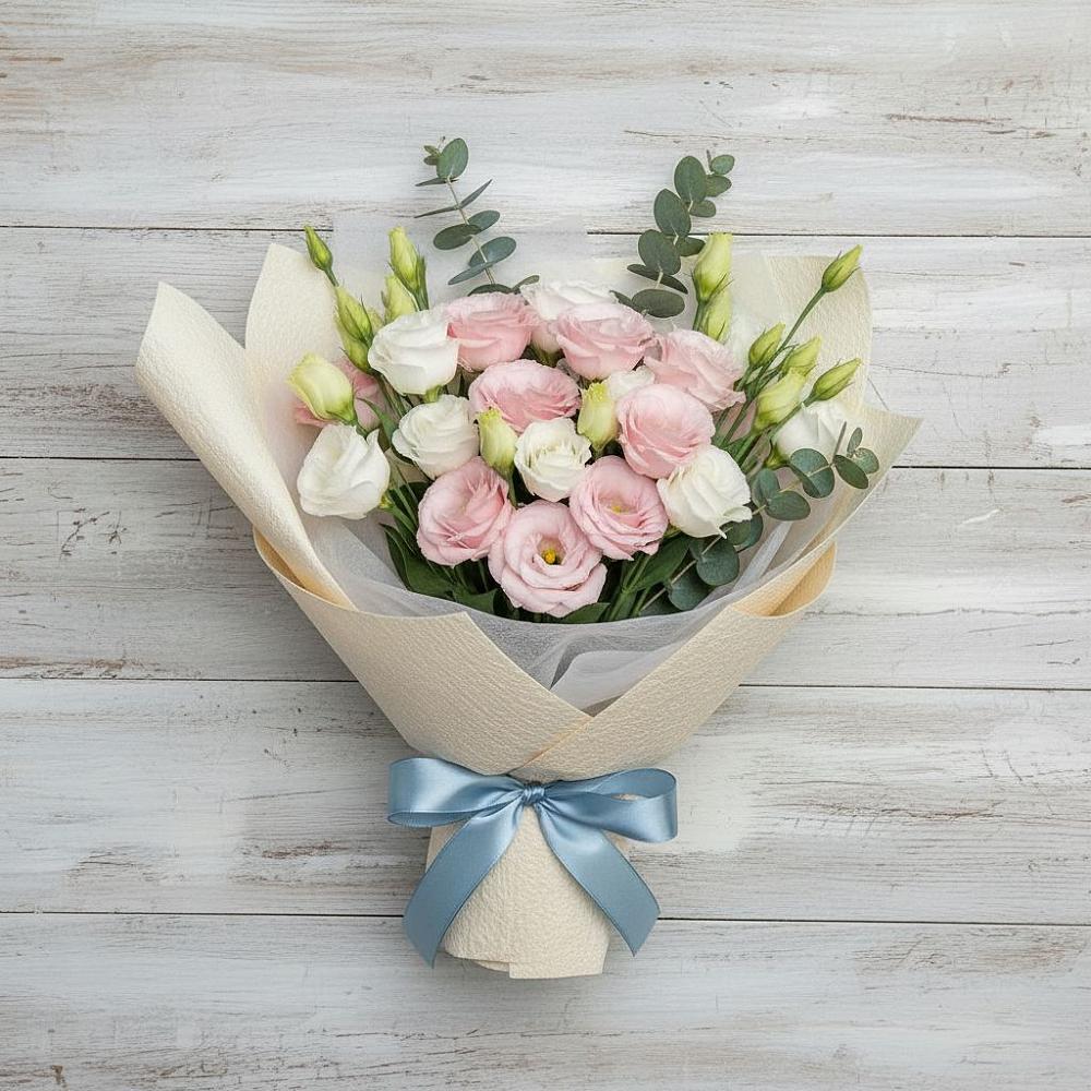 Букет цветов из: Лизиантусы в Куршаве